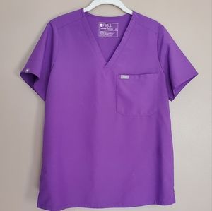 Figs Rare purple scrubs top size M Catarina technical collection
